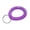 Purple, variant on 1 Pack 2" Diameter Spiral Wrist Coil Key Chain, Elastic Wrist Band Bracelet with Steel Key Ring, Stretches to 12" for Daily Use