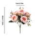 thumbnail image 2 of Ramo de flores de franela rosas para decoración, bodas, fiestas, hogar, flores artificiales, arreglo elegante, duradero, colores vibrantes, efecto 3D, diseño plegable, ligero, material, 2 of 9
