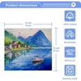 thumbnail image 4 of Lakeside View Washcloths, Soft and Absorbent Cotton Towel, 4 Pack 12 X 12 Inches Premium Quick Dry Face Towel Wash cloth, 4 of 7
