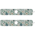 thumbnail image 3 of Coolnut 2 Pack Faucet Mat Splash Guard for Kitchen Sink, White Flower Couple Bird Faucet Handle Drip Catcher Tray Absorbent Mat Fast Dry Mat for Kitchen, Bathroom, 14"x5", 3 of 7