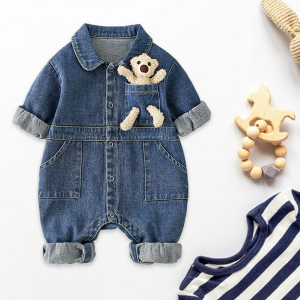 Baby denim romper sale
