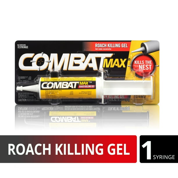 Combat Max Roach Killing Gel, Indoor and Outdoor, 2.1 oz (1 Syringe