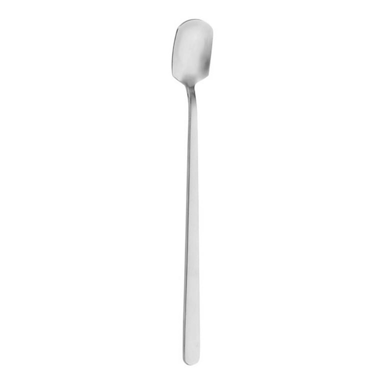 Stainless Steel Square Head Spoon Long Handle Stirring Spoons