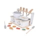 thumbnail image 4 of Minicocina y parrilla de madera para barbacoa, juguete de cocina de madera con accesorios, juego de cocina para niños de 3 años en adelante, 4 of 9