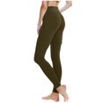 thumbnail image 4 of Outfmvch Stretchy Pants for Women Pantyhose for Women Leggings with Pockets for Women's Pants Baggy Sweatpants Palazzo Pants for Women Warm Leggings for Women Army Green L, 4 of 8