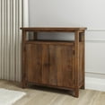 thumbnail image 1 of VIFAH V820 Xavier Rough Sawn Natural Wood Console Cabinet, 1 of 1