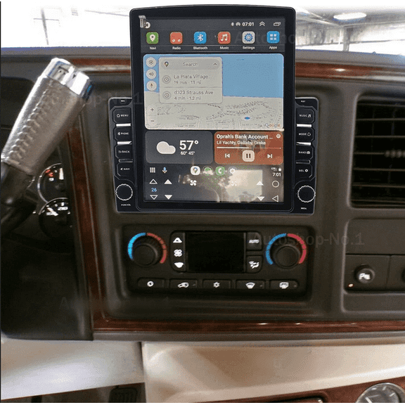 4GB 64GB Android 15 Car Stereo Fit For Cadillac Escalade 2003-2006​ - 9.7" Touch Screen GPS Nav Head Unit, with Wireless CarPlay & Android Auto, WiFi Bluetooth RDS DSP, Steering Wheel Control