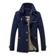 thumbnail image 4 of Gabardinas de moda para hombre Chaqueta cortavientos de otoño Botones de un solo pecho Frente Cha Romacci Abrigo de hombre, 4 of 5