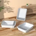 thumbnail image 2 of Extra Large Semi-Enclosed Cat Litter Box with High Sides Removable Litter Pan for Cats Kittens Small Animals, 2 of 6