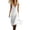 White, variant on DYTTDG Women's Ruffle Trim Tiered Midi Dress | V-Neck Spaghetti Strap Flowy Dress with Decorative Button, Casual Summer Flutter Dress