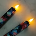 thumbnail image 6 of 2PCS Printed Flameless Taper Candles with Classic Japanese Pattern Elements, 10 Inch LED Candlesticks Battery Operated with 10-Key Remote for Wedding Party Home Decor Gifts, 6 of 6