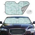 thumbnail image 2 of Kdxio Rabbit And Dragonfly Print Windshield Sun Shade,UV Rays and Sun Heat Protection,Sunshade for Car Windshield,Car Shade Front Windshield - Small, 2 of 6