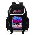 thumbnail image 1 of Kpop Demon Hunters Backpack,Welcome Back to School, Lightweight Backpack, Cartoon Students Backpack, Large Capacity Schoolbag for Students and Fans 17.7in, 1 of 8