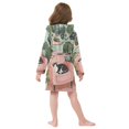 thumbnail image 7 of FORMRS Niños Bathrobe Unisex Hooded Robe Soft Plush Pajamas Sleepwear, Size 7-9T, Pink Sleeping Cat, 7 of 7