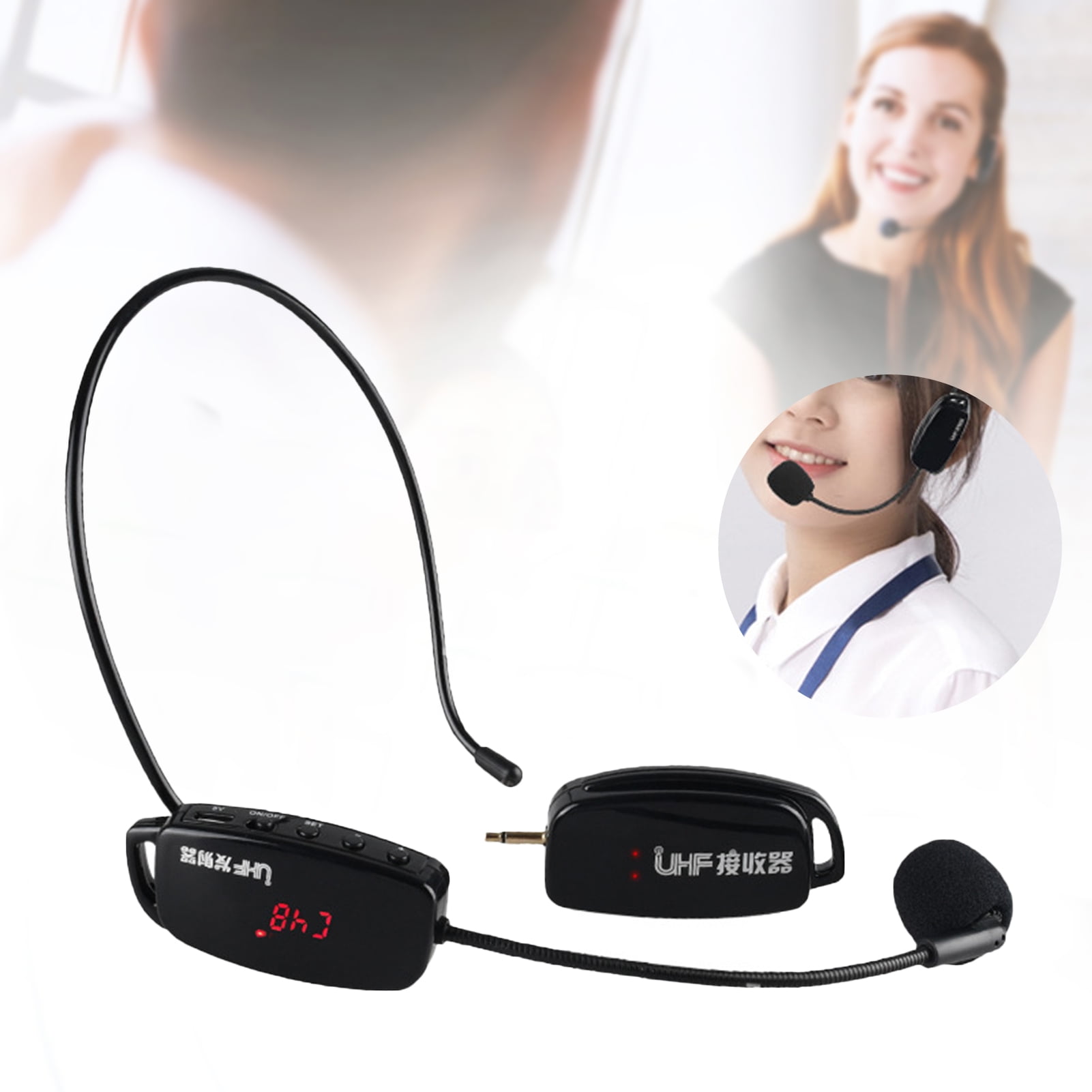 Aokeo Système De Microphone Sans Fil En Métal Avec étui, Microphones