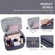 thumbnail image 3 of Bolsa de maquillaje MAGEFY, bolsa de pana para cosméticos con asa, 3 unidades, gris, 3 of 6