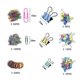 thumbnail image 2 of Double Clip Clips 240 Pieces Drawing Clips paper clips Metal Binder Clips Paper Clips Paper Clips, 2 of 5