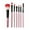 D, variant on EGNMCR Eyeshadow 7 Pcs Wood Makeup Brush EyeShadow Brush Cosmetics Blending Brush Tool Makeup Brush