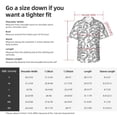 thumbnail image 5 of Sikiie Hand Drawn Snake Print Men's Hawaiian Shirt, Summer Beach Button Pocket Short Sleeve T-Shirt,X-Large, 5 of 7