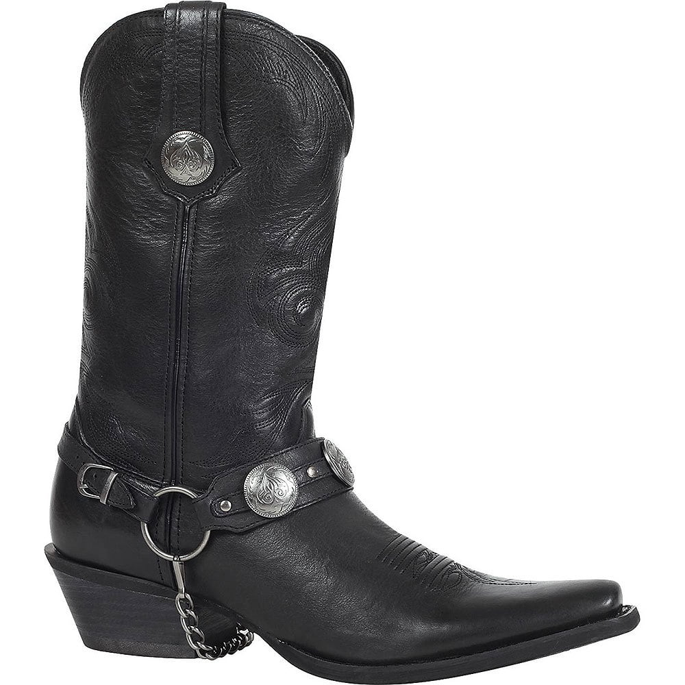 Concho Harness Black Boots 