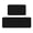 Black, variant on Kitchen Floor Mat 2 Sets Crystal Velvet Non-Slip Backing Water-Absorbent Stain-Resistant For Kitchen Sink Door Laundry Room Light Grey