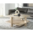 thumbnail image 2 of SAFAVIEH Couture Quigley Contemporary Oak Veneer Coffee Table, Weathered Grey, 2 of 11