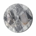 thumbnail image 1 of Abstract Mouse Pad for Computers, Geometric Diamond Shaped Grunge Granite Rock Facet Forms Ceramic Abstract Print, Round Non-Slip Thick Rubber Modern Mousepad, 8" Round, Pale Grey, by Ambesonne, 1 of 2