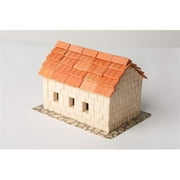 Wise Elk 07110 Mini Bricks Construction Set Tile Roof House Glue Included White - Piece of 315
