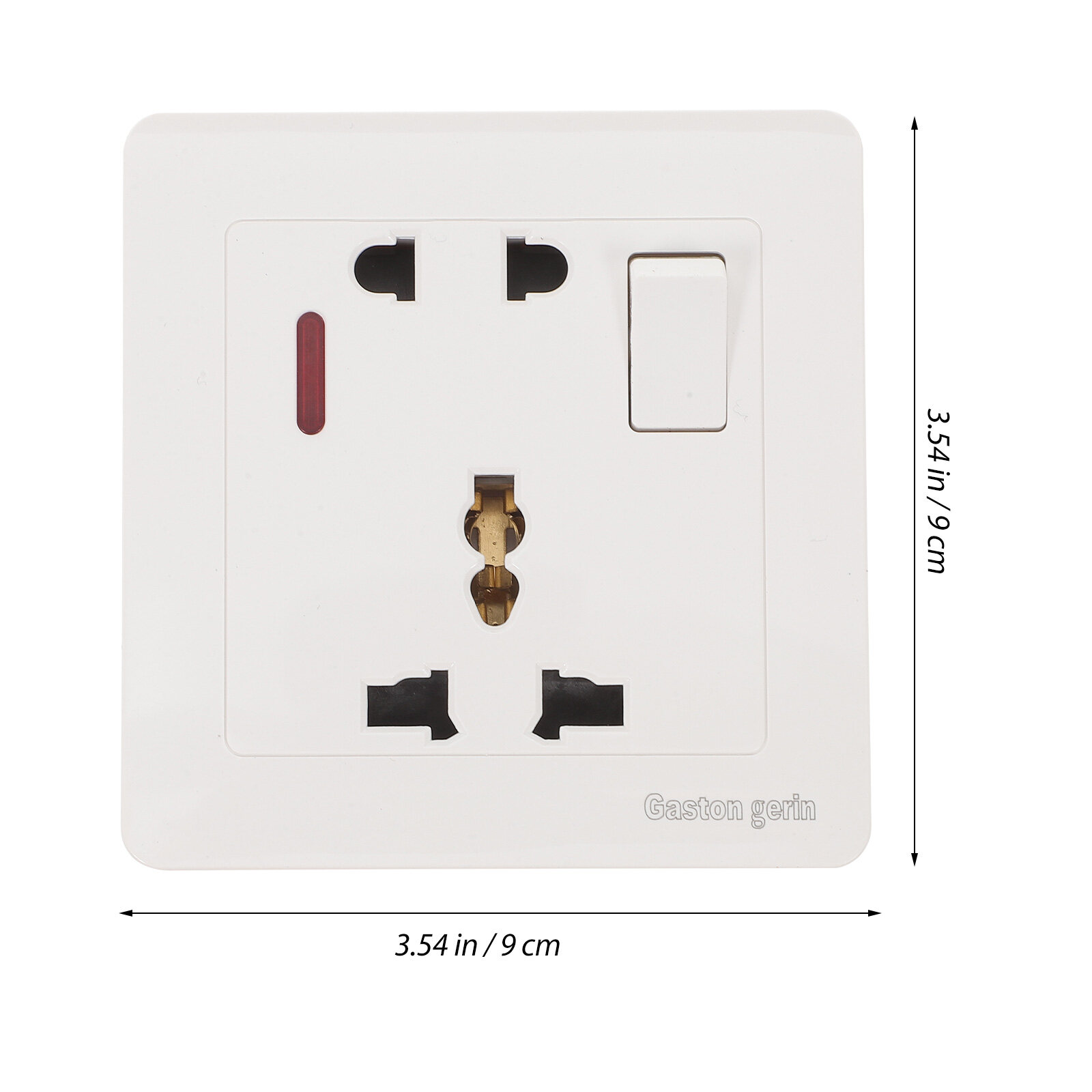 13A Multifunction Square Foot Socket UK Wall Outlet with Switch 146 British Standard Wall