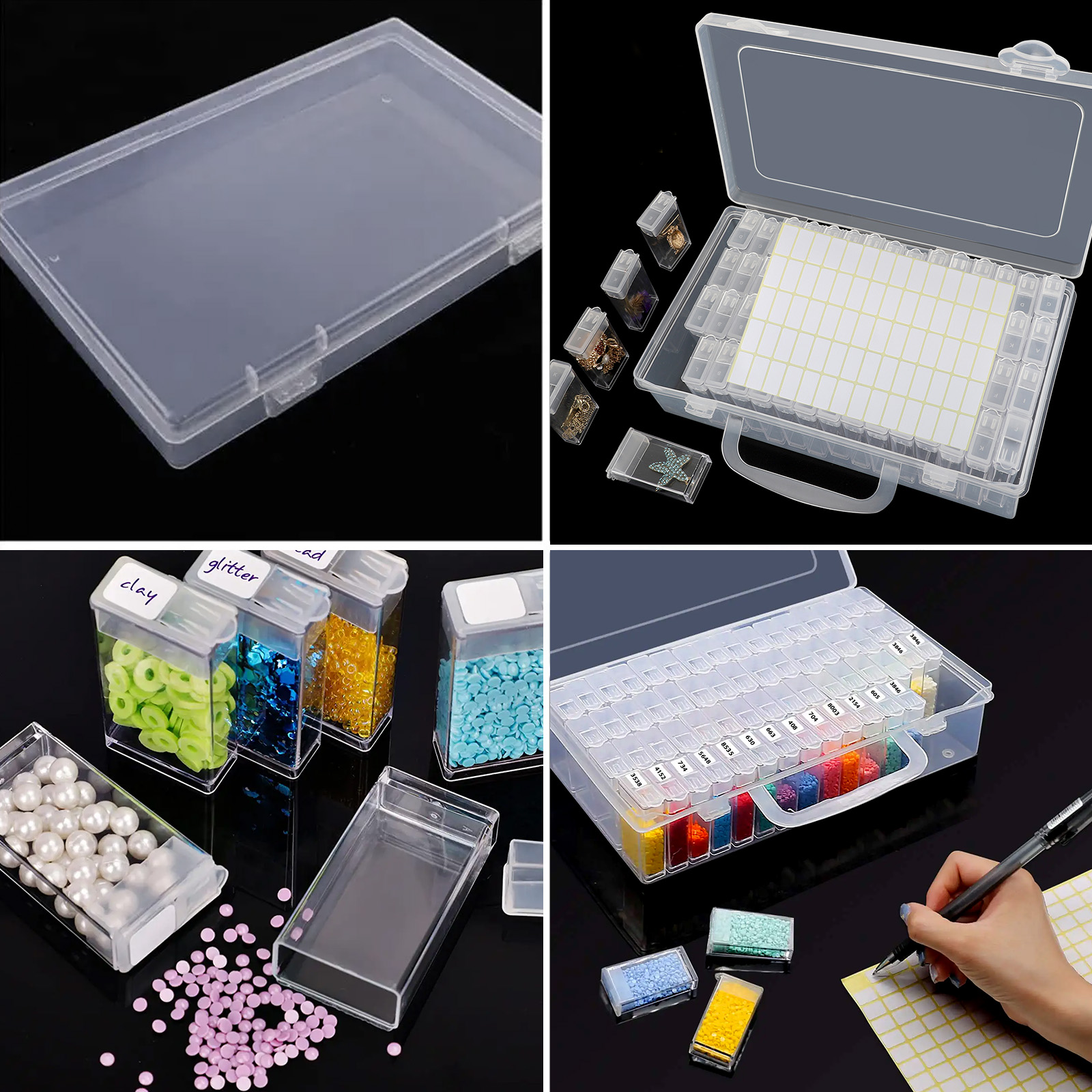 TSV 64-Grid Diamond Painting Storage Organizer Box photo 2