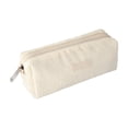 thumbnail image 2 of Estuche de pana para lápices | Bolsa de tela flocada para útiles escolares | Organizador de papelería con cierre de cremallera para estudiantes, 2 of 6