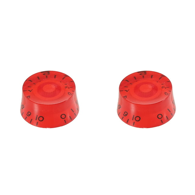 Unique Bargains Guitare Boutons de Contrôle de Vitesse Boutons de Contrôle de Volume 6x26x13mm Pièces d'Instrument de Musique Rouge 2 Pack