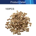 thumbnail image 4 of HUGFEGWE M2.5x8mm Female Thread Knurled Nuts,200PCS Hx3.8mm OD Brass Threaded Insert Embedment Nuts Hydraulic Welded Joint Injection Molding Assortment Kit for 3D Printing Injection Molding, 4 of 8