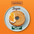 thumbnail image 3 of Thomas' 100% Whole Wheat Bagels, 6 count, 55g Whole Grains, Kosher Whole Wheat Bagels, 20 oz Bag, 3 of 7