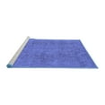 thumbnail image 2 of Ahgly Company Machine Washable Indoor Rectangle Oriental Blue Industrial Area Rugs, 7' x 10', 2 of 4