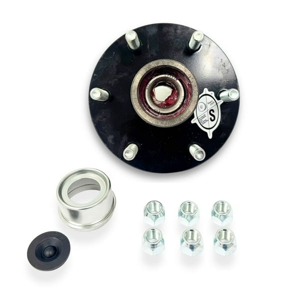 Southwest Wheel Pre-Greased 6-Hole, 5.5" Bolt Circle Idler Hub for 3,500 lb. Axles