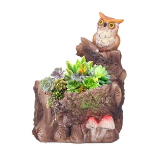 Plants Pot, Plant Pot Innovative Waterproof Succulent Flower Bonsai Resin Planter Home Decoration