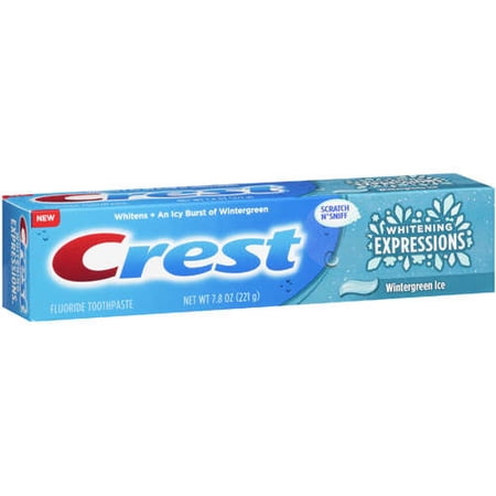 Crest Whitening Expressions: Fluoride Wintergreen Ice Toothpaste, 7.8 oz