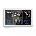 thumbnail image 1 of Weather Station Clocks Wireless Digital LED Calendars Table Clock With Temperature And Humidity Monitor Forecast ,Crystal Clear Screen, 1 of 6