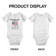 thumbnail image 3 of Not Only Am I Perfect, I'm American Too! Cute Baby Romper Bodysuit For Boy Girl (White, 12-18 Months), 3 of 5