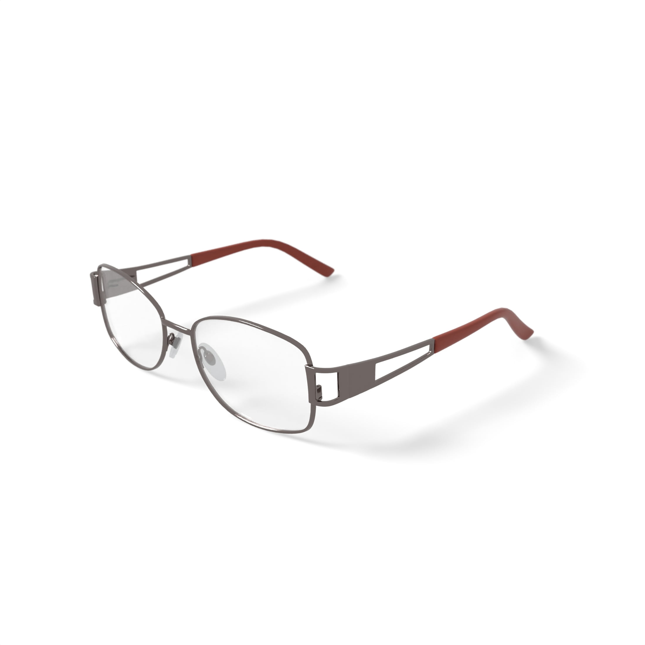 Walmart Women's FM12002 Square Prescription Eyeglasses with Case, Gold