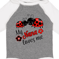thumbnail image 4 of Inktastic My Nana Loves Me with Cute Ladybugs Boys or Girls Long Sleeve Baby Bodysuit, 4 of 5
