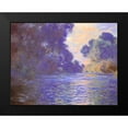 thumbnail image 2 of Monet, Claude 18x15 Black Modern Framed Museum Art Print Titled - Branch Of The Seine Near Giverny 1897, 2 of 5