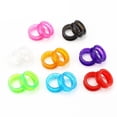 thumbnail image 3 of Tijeras grandes para el cabello, tijeras para mascotas, de silicona colorida, con dedos brillantes, multicolor opcional, 3 of 6