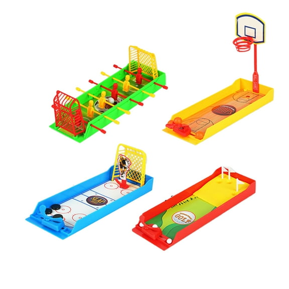 FESTFENDS Desktop Basketball Toys 4PCS Finger Sports Toy Assorted Color Visual Sense Development for Kids Playing