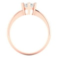 thumbnail image 4 of Solitaire Engagement Ring for Women - 1.5ct Simulated Diamond in 18K Rose Gold Promise Ring, 4 of 6