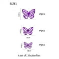 thumbnail image 4 of 12Pcs 3D Metal Texture Hollow Wall Sticker, 4 of 6