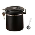 thumbnail image 1 of Contenedor de café Tanque de almacenamiento hermético con cuchara Café con herramienta de escape Té negro.5L, 1 of 9