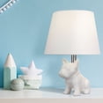 thumbnail image 3 of Bulldog Ceramic Table Lamp - White, 3 of 5