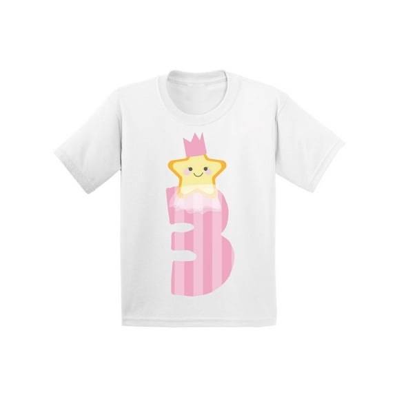 Awkward Styles 3rd Birthday Girl T-Shirt Little Star Toddler Shirt